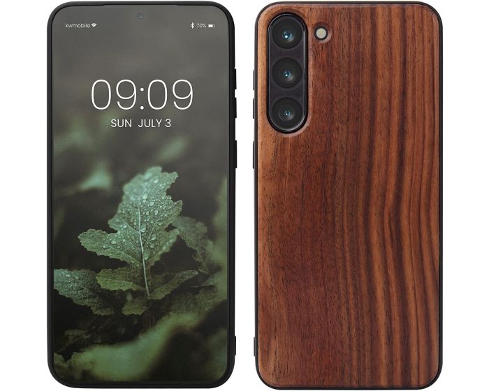 KWmobile Wooden Case (60295.18) Θήκη Ξύλινη Dark Brown (Samsung Galaxy S23 Plus)