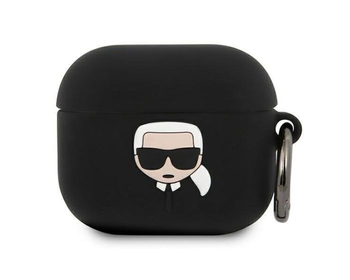 Karl Lagerfeld KLACA3SILKHBK Silicone Airpods Case Θήκη Σιλικόνης για Airpods 3 - Black
