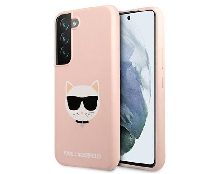 Karl Lagerfeld KLHCS22SSLCHPI Hardcase Silicone Choupette Head - Pink (Samsung Galaxy S22 5G)