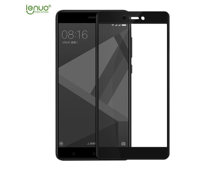 LENUO 3D Full Face Curved Black Αντιχαρακτικό Γυαλί 9H Tempered Glass (Xiaomi Redmi 4X)