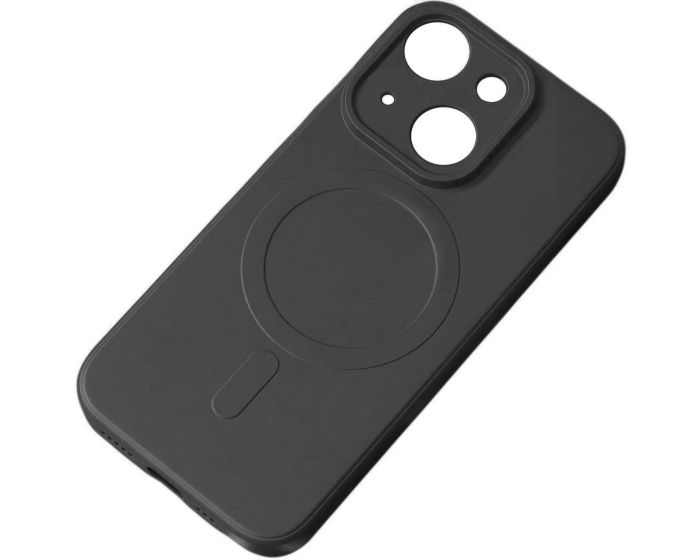 MagSafe Silicone Case Θήκη Σιλικόνης Συμβατή με MagSafe - Black (iPhone 15)