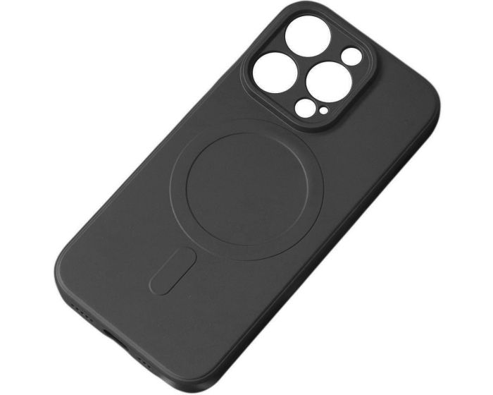 MagSafe Silicone Case Θήκη Σιλικόνης Συμβατή με MagSafe - Black (iPhone 15 Pro)