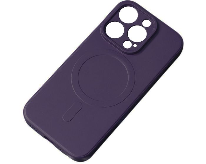 MagSafe Silicone Case Θήκη Σιλικόνης Συμβατή με MagSafe - Purple (iPhone 15 Pro Max)