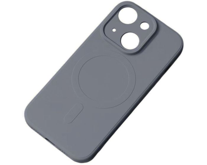 MagSafe Silicone Case Θήκη Σιλικόνης Συμβατή με MagSafe - Gray (iPhone 15)