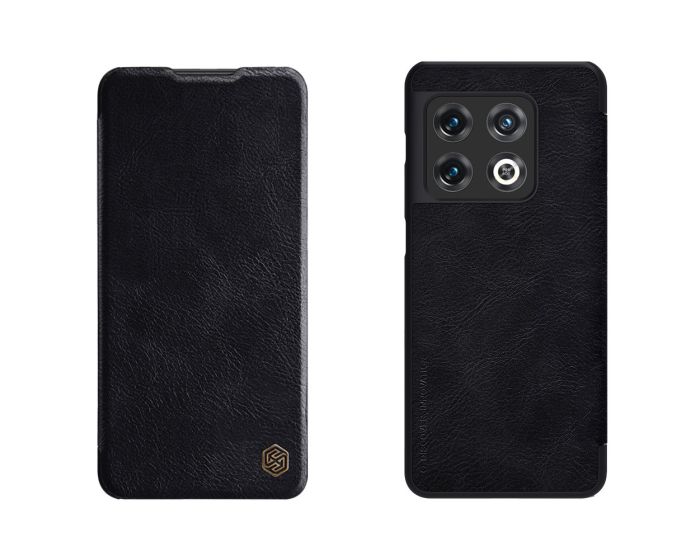 Nillkin Qin High Quality PU Leather Δερμάτινη Θήκη Book - Black (OnePlus 10 Pro 5G)