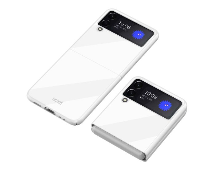 Flip PC Glossy Hard Case Θήκη Piano White (Samsung Galaxy Z Flip 3 5G)