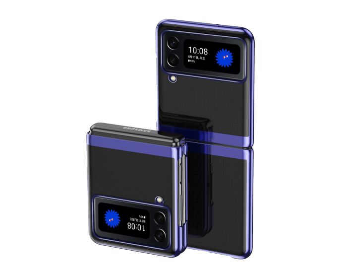 Electroplating Frame Cover Hard Case Σκληρή Θήκη (Samsung Galaxy Z Flip 3 5G) - Blue