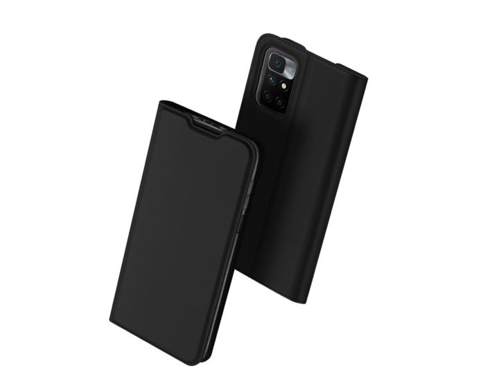 DUX DUCIS SkinPro Wallet Case Θήκη Πορτοφόλι με Stand - Black (Xiaomi Redmi 10)