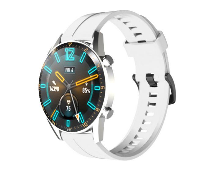 Silicone Replacement Band Two White - Λουράκι Σιλικόνης για Huawei Watch GT / GT2 / GT2 Pro