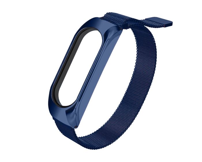 Replacement Metal Band Bracelet Strap Blue - Μεταλλικό Λουράκι για Xiaomi Mi Band 3 / 4 / 5 / 6