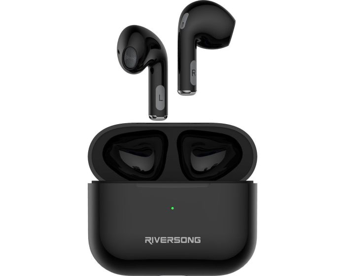 Riversong Air Mini Pro TWS True Wireless Bluetooth Stereo Earbuds with Charging Box - Black