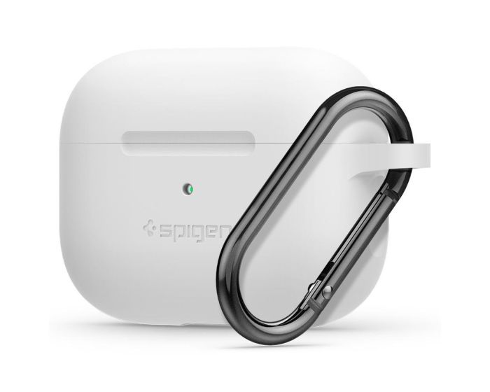 Spigen Silicone Fit Case (ASD00534) Θήκη Σιλικόνης για Airpods Pro - White