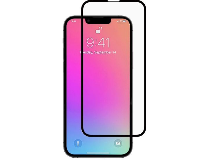 Selencia Gehard 3D Full Face Tempered Glass Screen Protector Black (iPhone 13 / 13 Pro / 14)