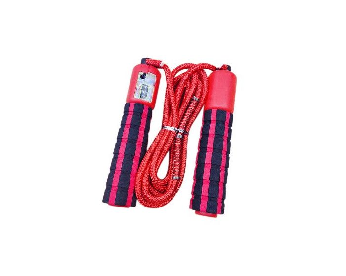 Skipping Rope with Jump Counter Σχοινάκι Γυμναστικής Red