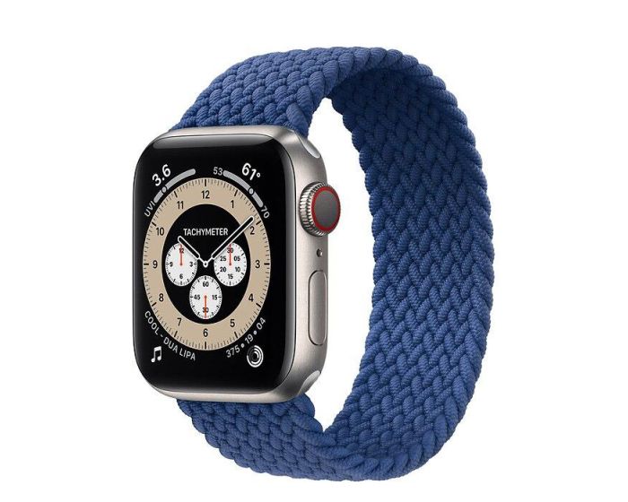 Stoband Hera Braided Strap Υφασμάτινο Λουράκι Size M (Apple Watch 42/44/45/49mm 1/2/3/4/5/6/7/8/SE/ULTRA) - Blue
