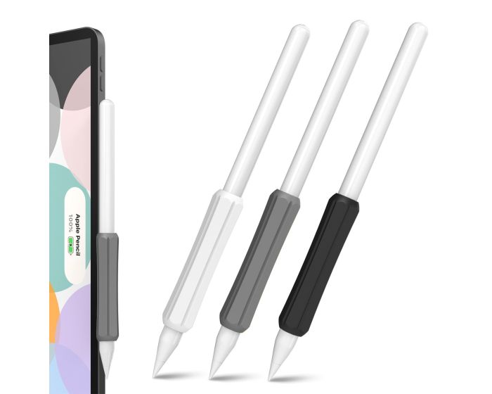 Stoyobe Silicone Holder Set 3x Λαβές Σιλικόνης για Apple Pencil 1/2 / Huawei M-Pencil - Black / Gray / White