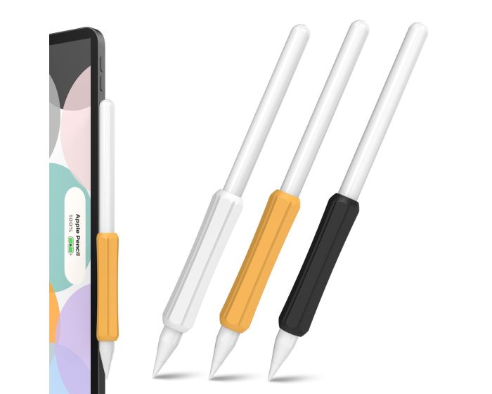 Stoyobe Silicone Holder Set 3x Λαβές Σιλικόνης για Apple Pencil 1/2 / Huawei M-Pencil - Orange / Black / White