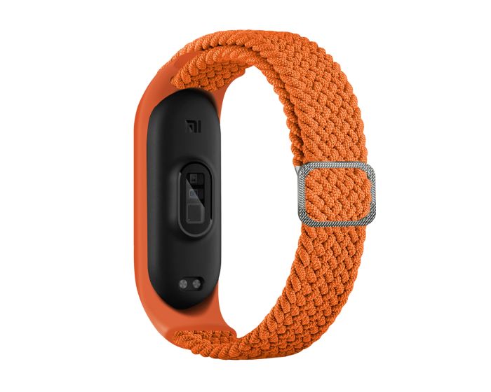 Strap Fabric Band Υφασμάτινο Πλεκτό Λουράκι Orange για Xiaomi Mi Band 3 / 4 / 5 / 6
 - MT56285