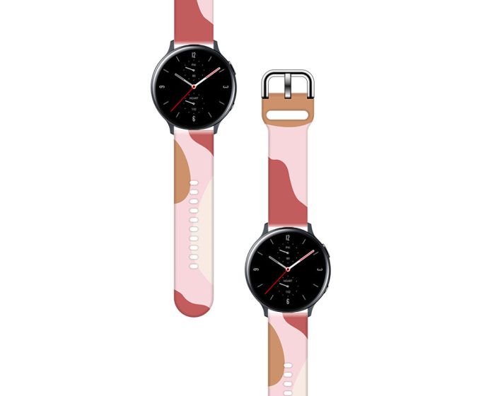 Silicone Replacement Band Camo Rose Λουράκι Σιλικόνης για Samsung Galaxy Watch 46mm