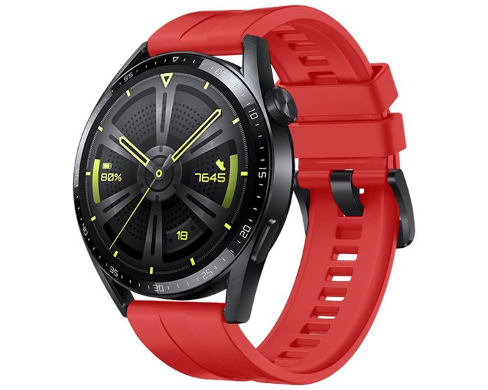 Strap One Silicone Band Red - Λουράκι Σιλικόνης για Huawei Watch GT 3 42mm