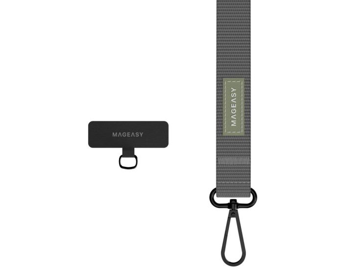 MagEasy Strap + Strap Card (MPHIPH063CG22) Universal Neck Strap Λουράκι - Classic Gray