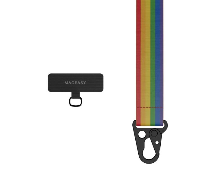 SwitchEasy Strap + Strap Card (MPHIPH063RB22) Universal Neck Strap Λουράκι - Rainbow