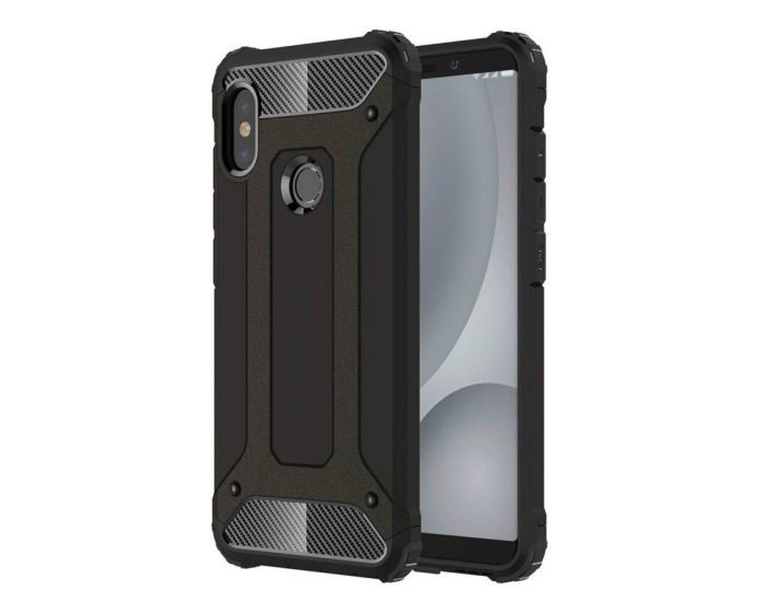 Forcell Hybrid Tech Armor Case Ανθεκτική Θήκη - Black (Xiaomi Redmi Note 5)