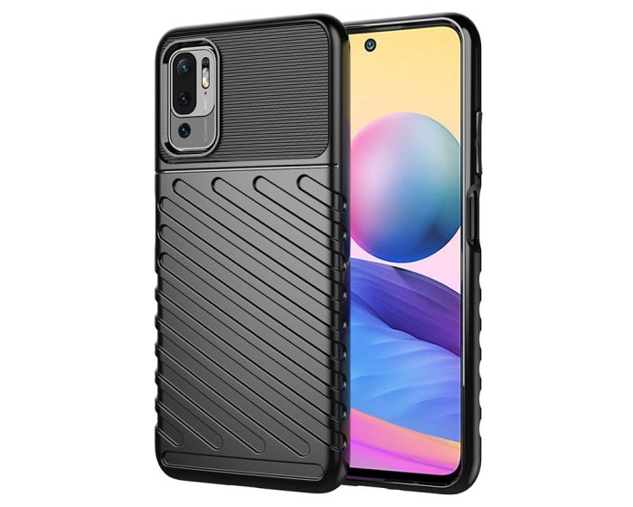 Anti Shock Rugged Armor Thunder Tough Case Black (Xiaomi Poco M3 Pro 5G / Redmi Note 10 5G)