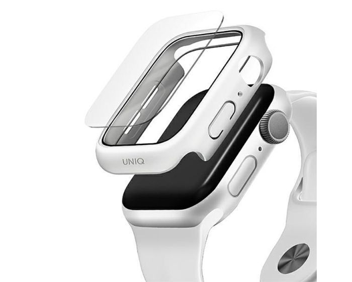 UNIQ Nautic Case with 9H Tempered Glass για Apple Watch 40mm (4/5/6/SE) - White