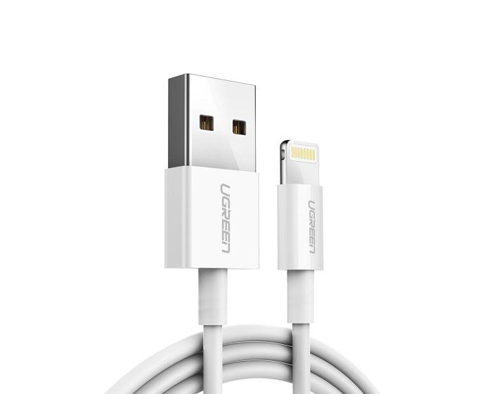 Ugreen USB - Lightning MFI Cable 2,4A (20728) Καλώδιο 1m - White