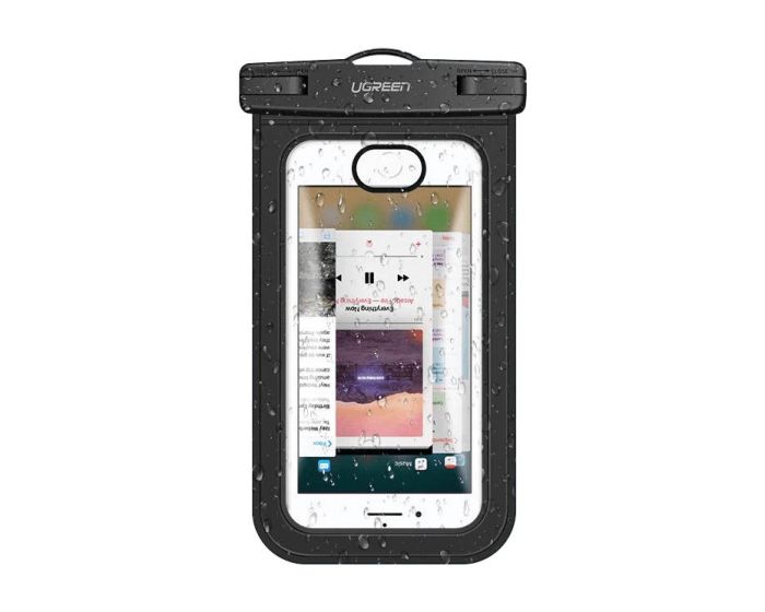 UGREEN Waterproof Phone Case (50919 LP186) Αδιάβροχη Θήκη για Κινητά έως 6.0'' Black