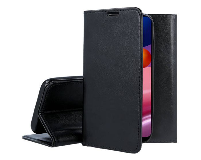 Forcell Magnet Wallet Case Θήκη Πορτοφόλι με δυνατότητα Stand Black (Samsung Galaxy A13 5G / A04s) - MT54945