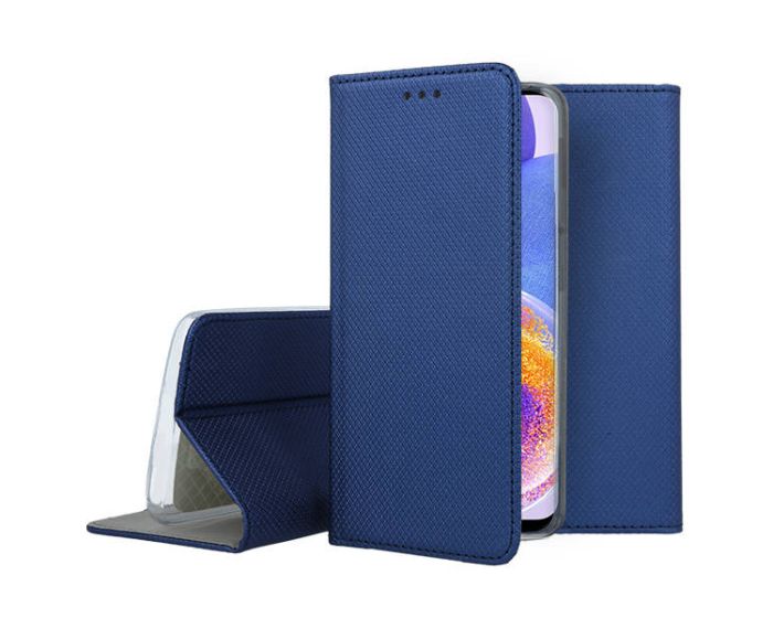 Forcell Smart Book Case με Δυνατότητα Stand Θήκη Πορτοφόλι Navy Blue (Samsung Galaxy A23 4G / 5G)