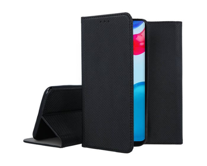 Forcell Smart Book Case με Δυνατότητα Stand Θήκη Πορτοφόλι Black (Xiaomi Redmi Note 11 Pro 4G / 11 Pro 5G / 12 Pro 4G)