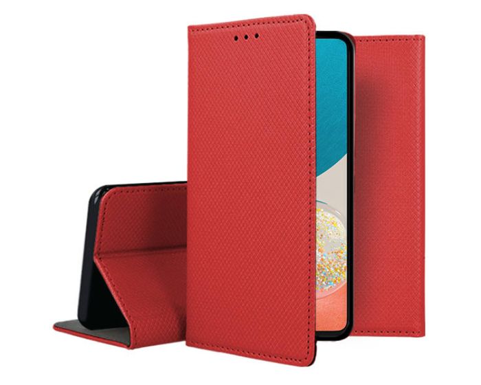Forcell Smart Book Case με Δυνατότητα Stand Θήκη Πορτοφόλι Red (Samsung Galaxy A53 5G)