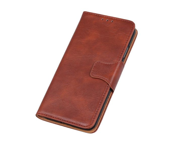 Crazy Horse Magnet Wallet Case Θήκη Πορτοφόλι με Δυνατότητα Stand - Brown (Xiaomi Mi 11 Lite 4G / 5G)