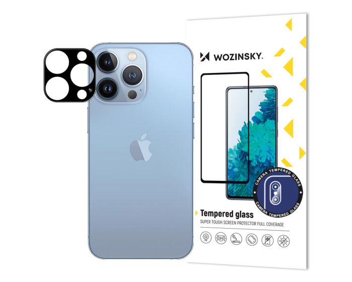 Wozinsky 9H Full Camera Lens Tempered Glass Film Prοtector Black (iPhone 13 Pro Max)