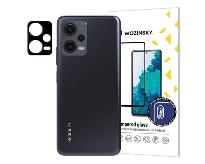Wozinsky 9H Full Camera Lens Tempered Glass Film Prοtector Black (Xiaomi Redmi Note 12 Pro 5G)