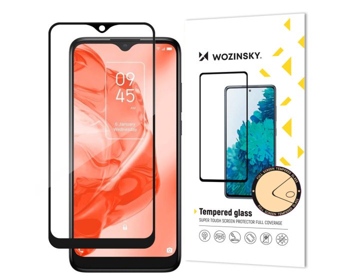 Wozinsky Full Glue Full Face Case Friendly Black Αντιχαρακτικό Γυαλί 9H Tempered Glass (TCL 205)