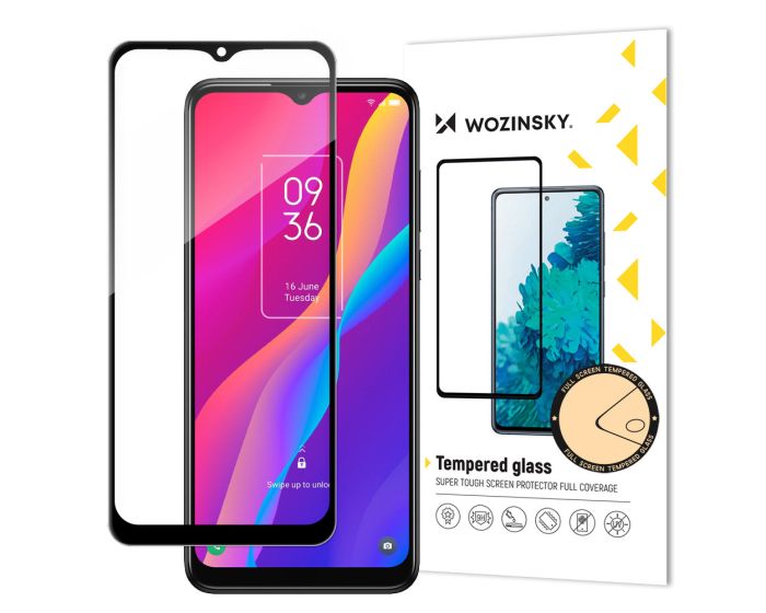 Wozinsky Full Glue Full Face Case Friendly Black Αντιχαρακτικό Γυαλί 9H Tempered Glass (TCL 30E)