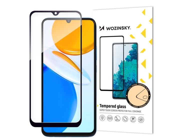 Wozinsky Full Glue Full Face Case Friendly Black Αντιχαρακτικό Γυαλί 9H Tempered Glass (Huawei Honor X7)