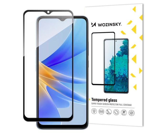 Wozinsky Full Glue Full Face Case Friendly Black Αντιχαρακτικό Γυαλί 9H Tempered Glass (OPPO A17 4G)