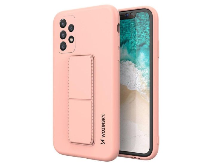 Wozinsky Kickstand Flexible Silicone Case - Θήκη Σιλικόνης με Stand Pink (Samsung Galaxy A32 5G)