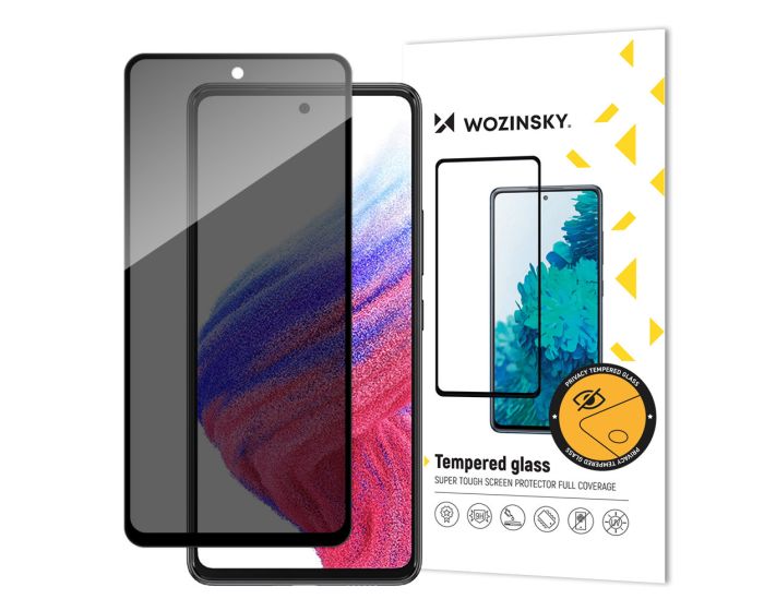 Wozinsky Privacy 3D Full Glue Full Face Αντιχαρακτικό Γυαλί Tempered Glass Black Frame (Samsung Galaxy A53 5G)