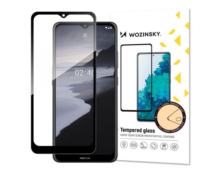 Wozinsky Full Glue Full Face Case Friendly Black Αντιχαρακτικό Γυαλί 9H Tempered Glass (Nokia 2.4)