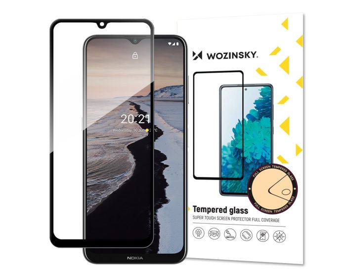 Wozinsky Full Glue Full Face Case Friendly Black Αντιχαρακτικό Γυαλί 9H Tempered Glass (Nokia G10)