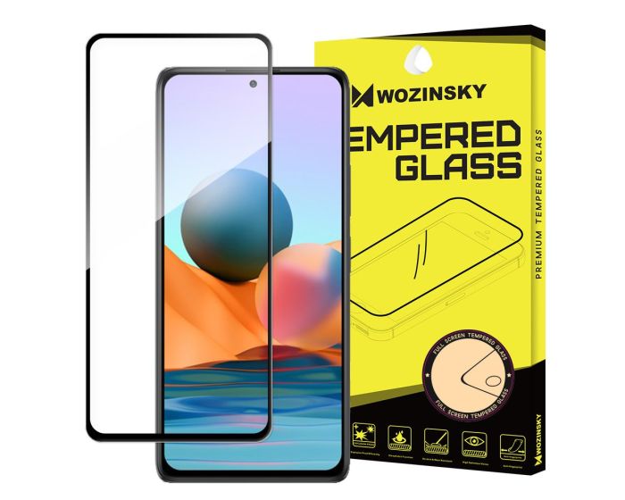 Wozinsky Full Glue Full Face Case Friendly Black Αντιχαρακτικό Γυαλί 9H Tempered Glass (Xiaomi Redmi Note 10 Pro)