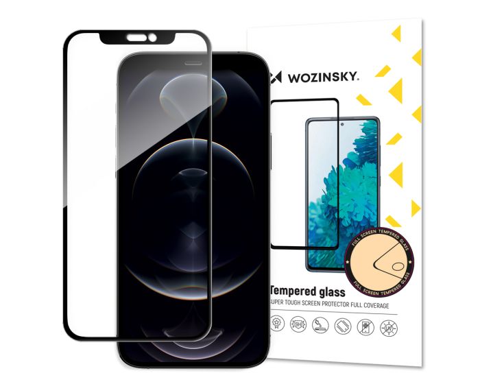 Wozinsky Full Glue Full Face Case Friendly Black Αντιχαρακτικό Γυαλί 9H Tempered Glass (iPhone 13 / 13 Pro / 14)