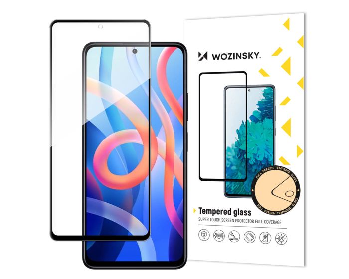 Wozinsky Full Glue Full Face Case Friendly Black Αντιχαρακτικό Γυαλί 9H Tempered Glass (Xiaomi Redmi Note 11 / 11S 4G)