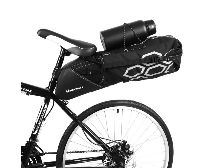Wozinsky Large Roomy Saddle Bicycle Bag 12L (WBB9BK) Τσαντάκι Σέλας Ποδηλάτου Black